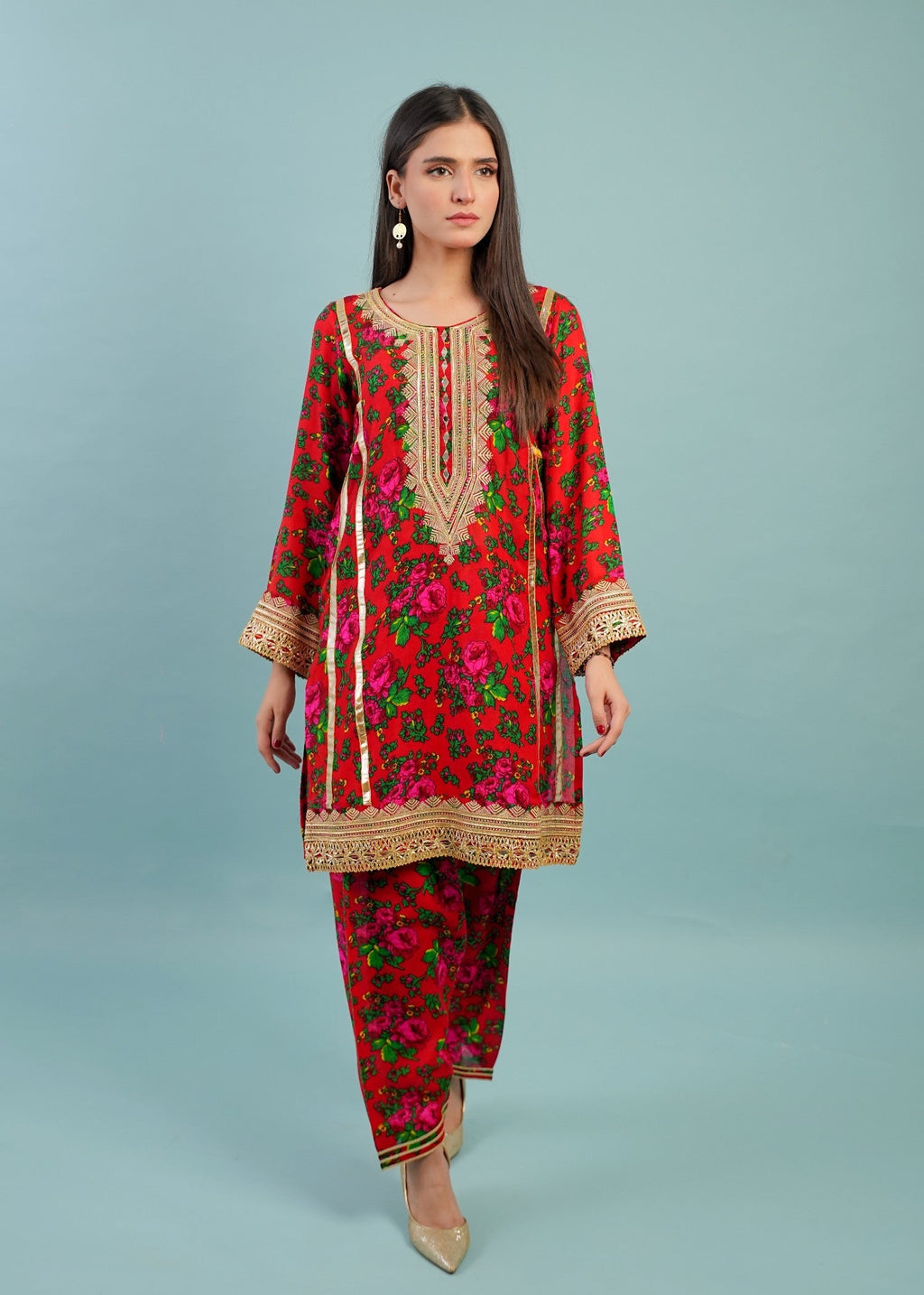 Gulenoor Blouche Vol 1 Red Women 2pcs