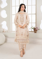 Bin Tayyab (BT006110 CRM2) Women 3pcs
