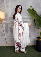 Shefoze Clothing NOORE NAZAR white Women 3pcs