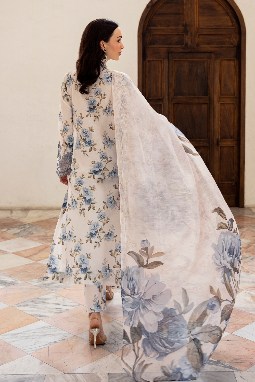 Esra Embroidered Cambric LF 24 03 Women 3pcs