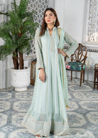 Mona Embroidery EMBELLISH AZURE MINT GREEN Women 3pcs
