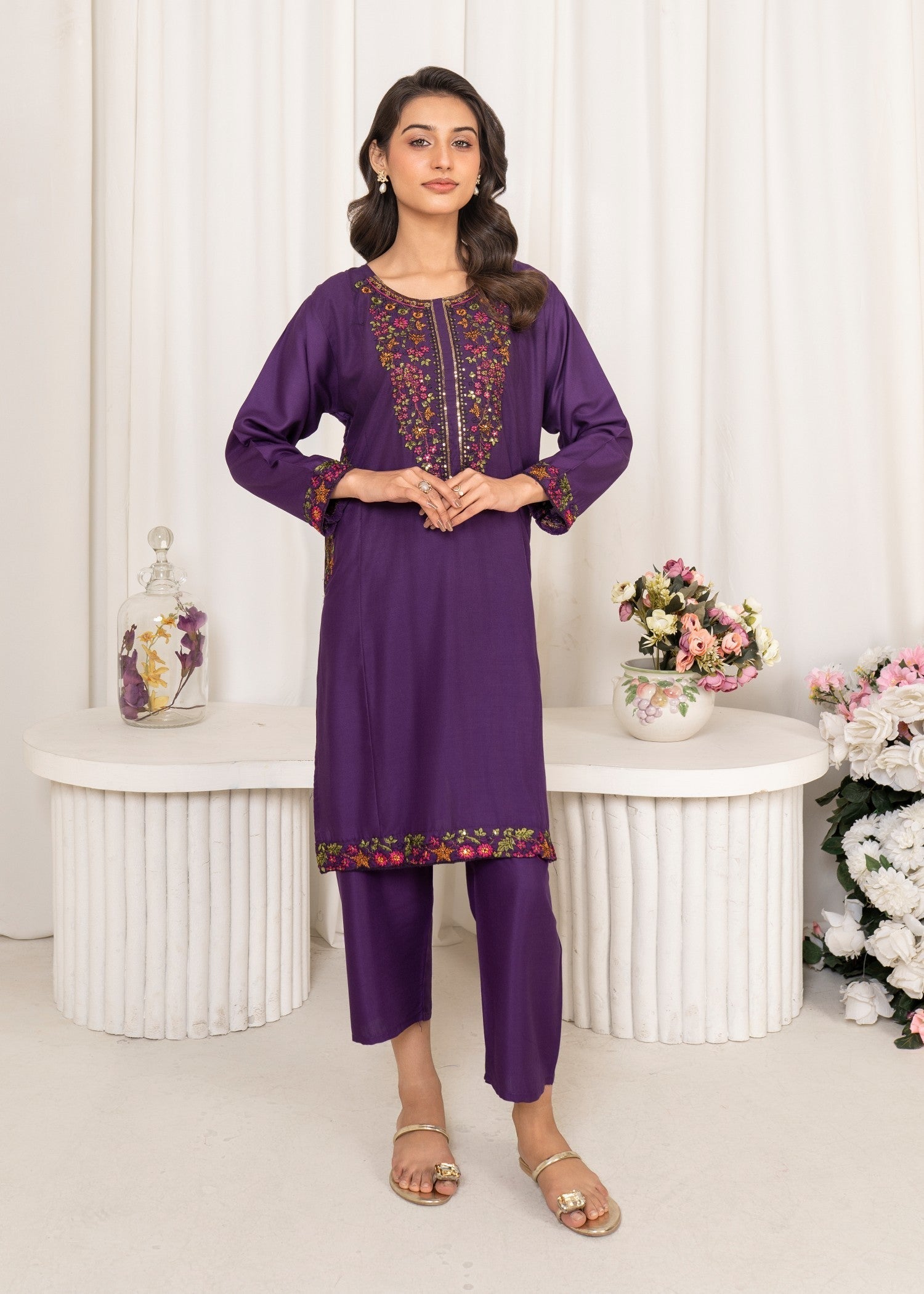 Tawakal Closet PURPLE SEQUENCE Women 2pcs
