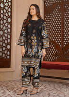 Hamna Kalim rosin black two piece Women 2pcs