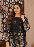 Hamna Kalim rosin black two piece Women 2pcs