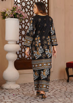 Hamna Kalim rosin black two piece Women 2pcs