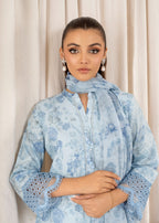 Sahibas By Mirza Izrume Blue Women 3pcs