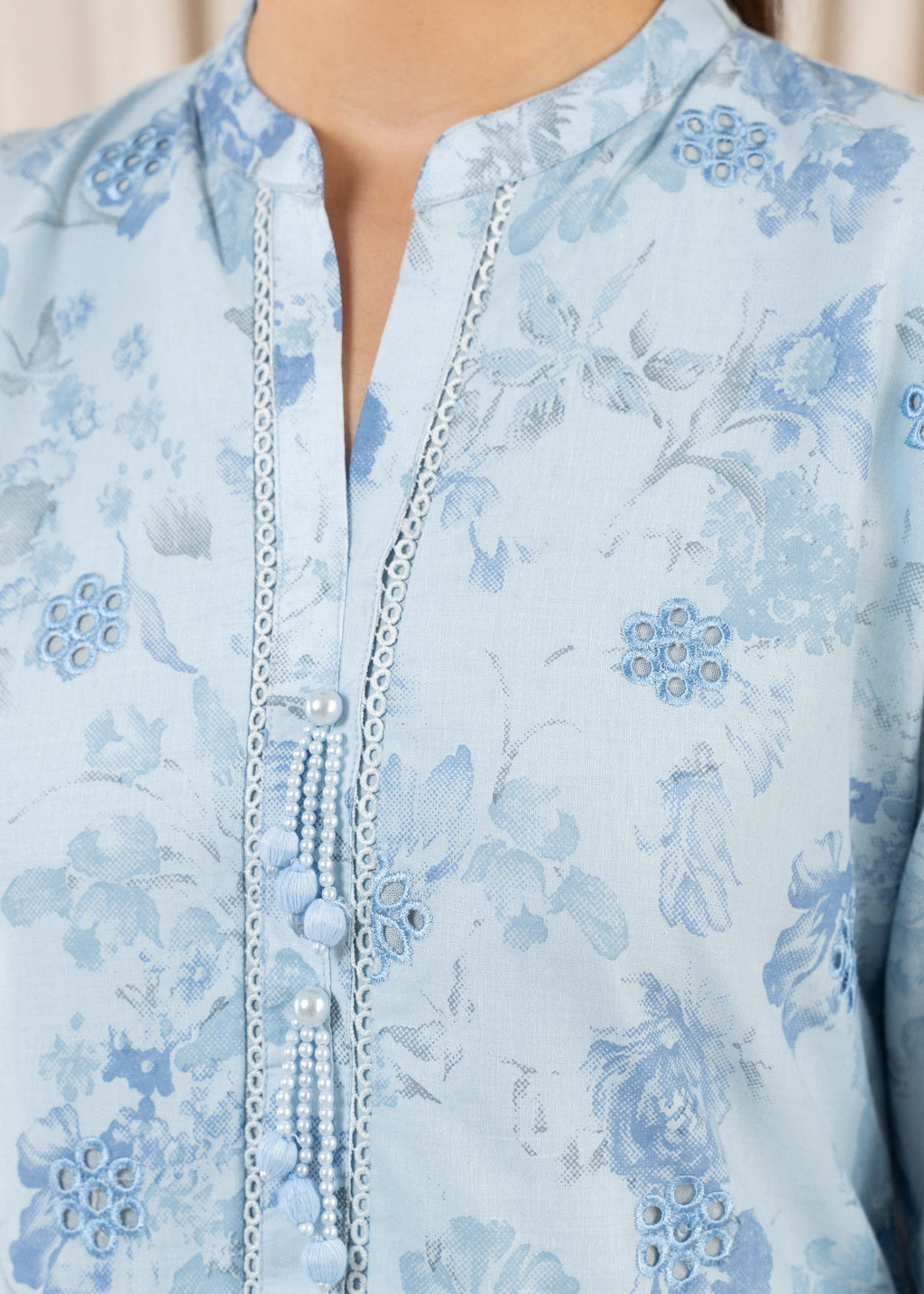 Sahibas By Mirza Izrume Blue Women 3pcs