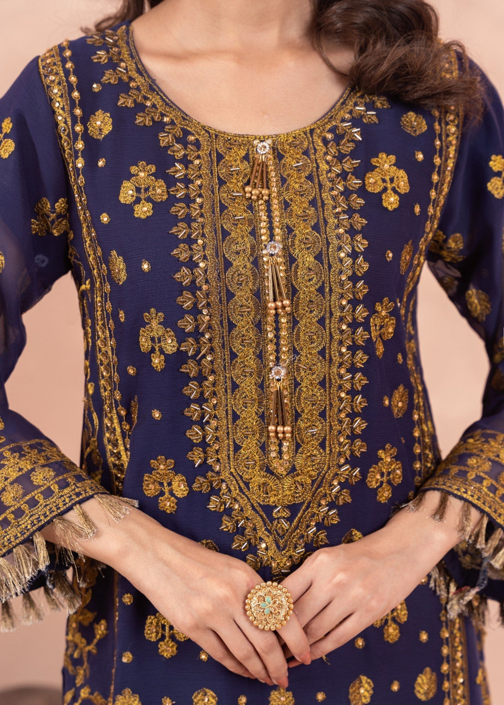 Four Season Boutique DOTTED GARRARA NAVY BLUE Women 3pcs