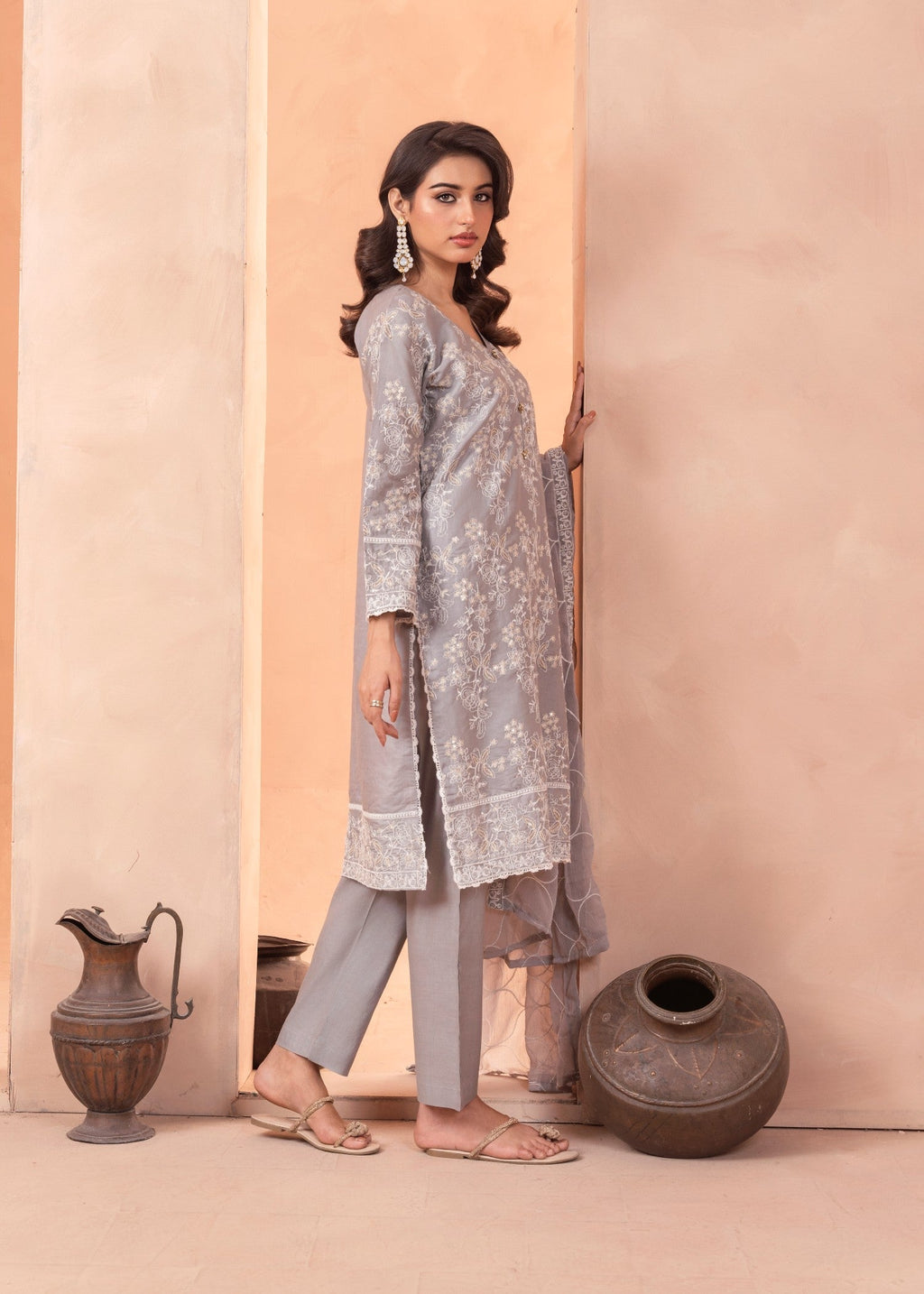 Four Season Boutique SAMBER COTTON GREY Women 3pcs
