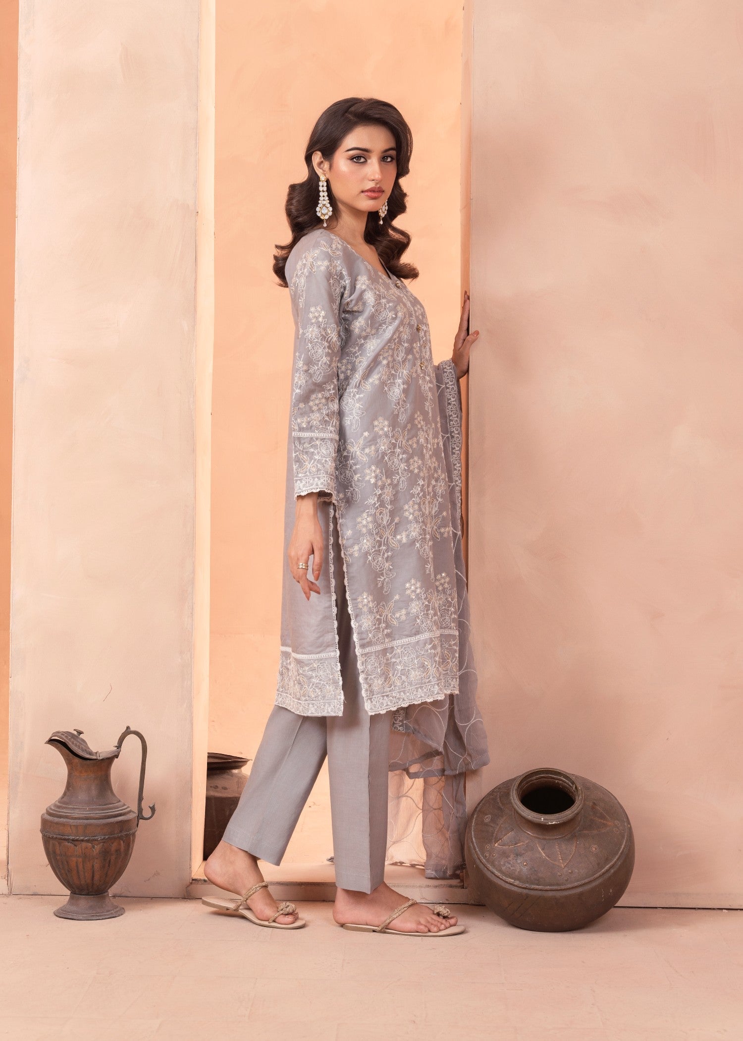 Four Season Boutique SAMBER COTTON GREY Women 3pcs