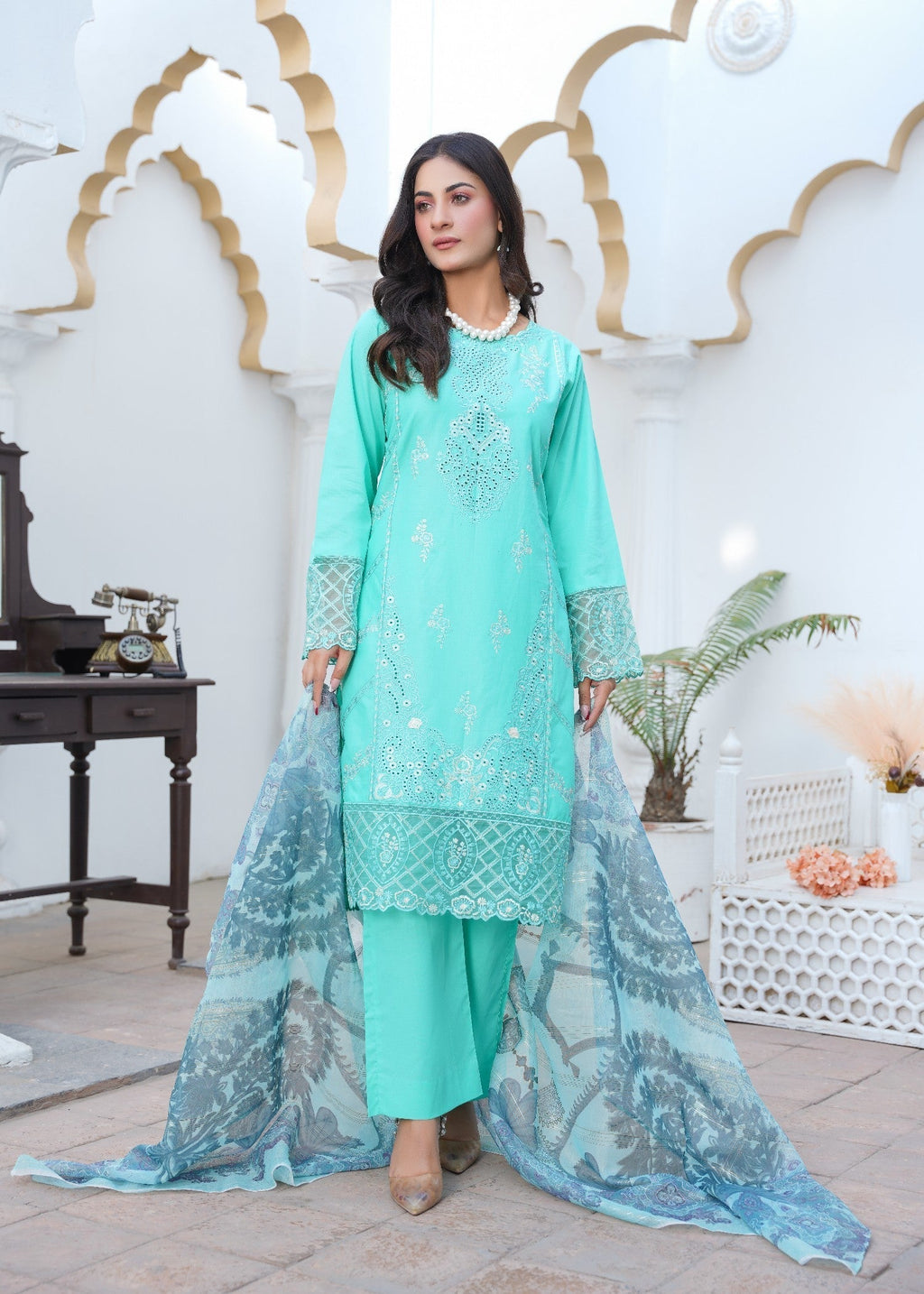 Kashaf | Aqua Set Women 3pcs