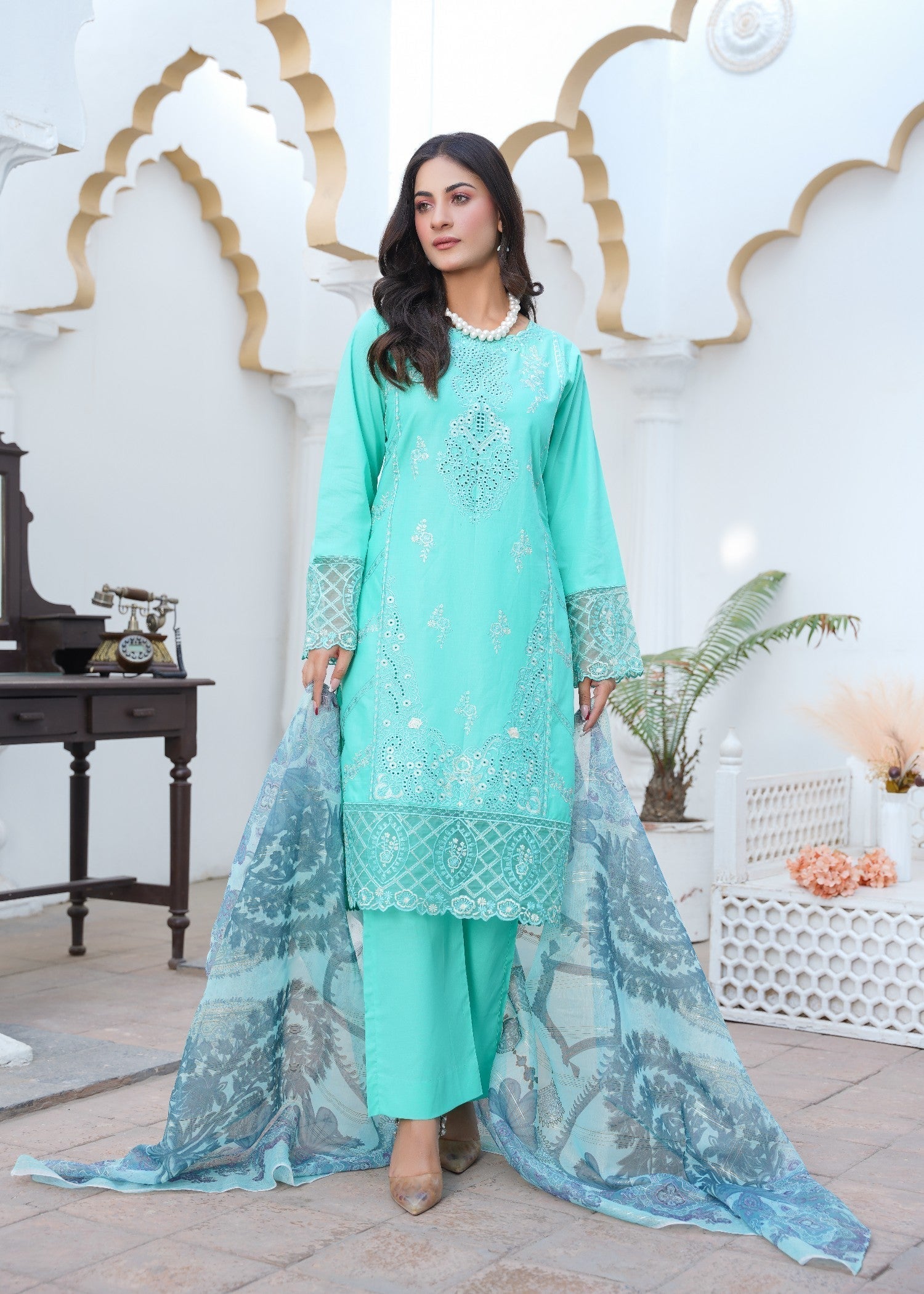 Kashaf | Aqua Set Women 3pcs