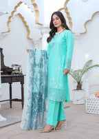 Kashaf | Aqua Set Women 3pcs