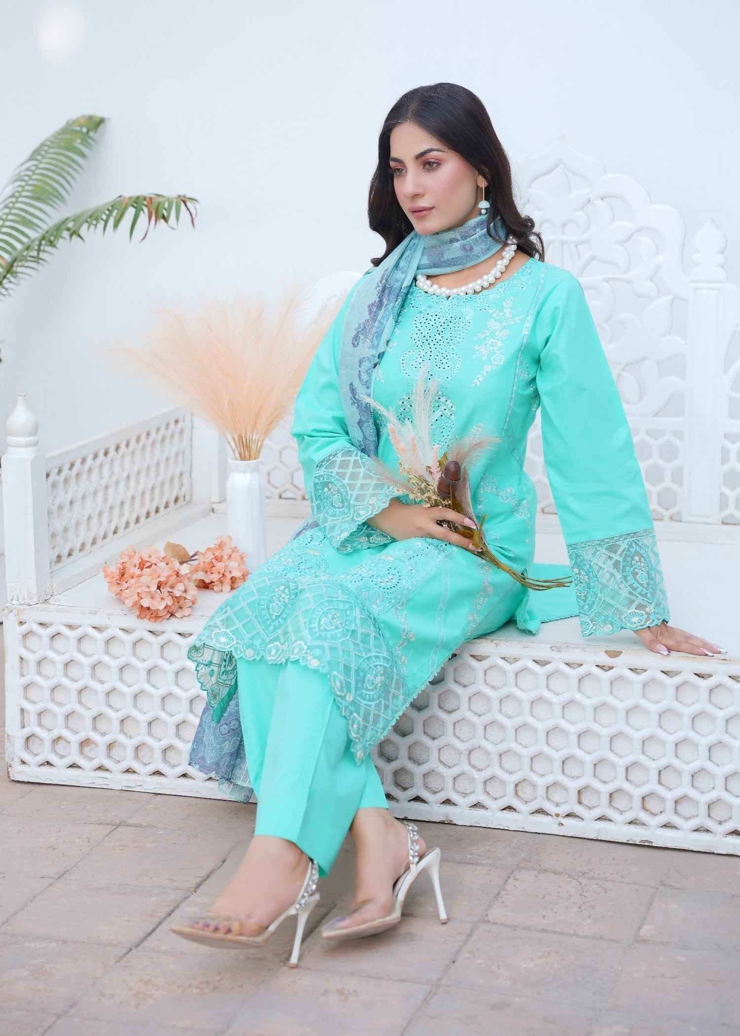 Kashaf | Aqua Set Women 3pcs