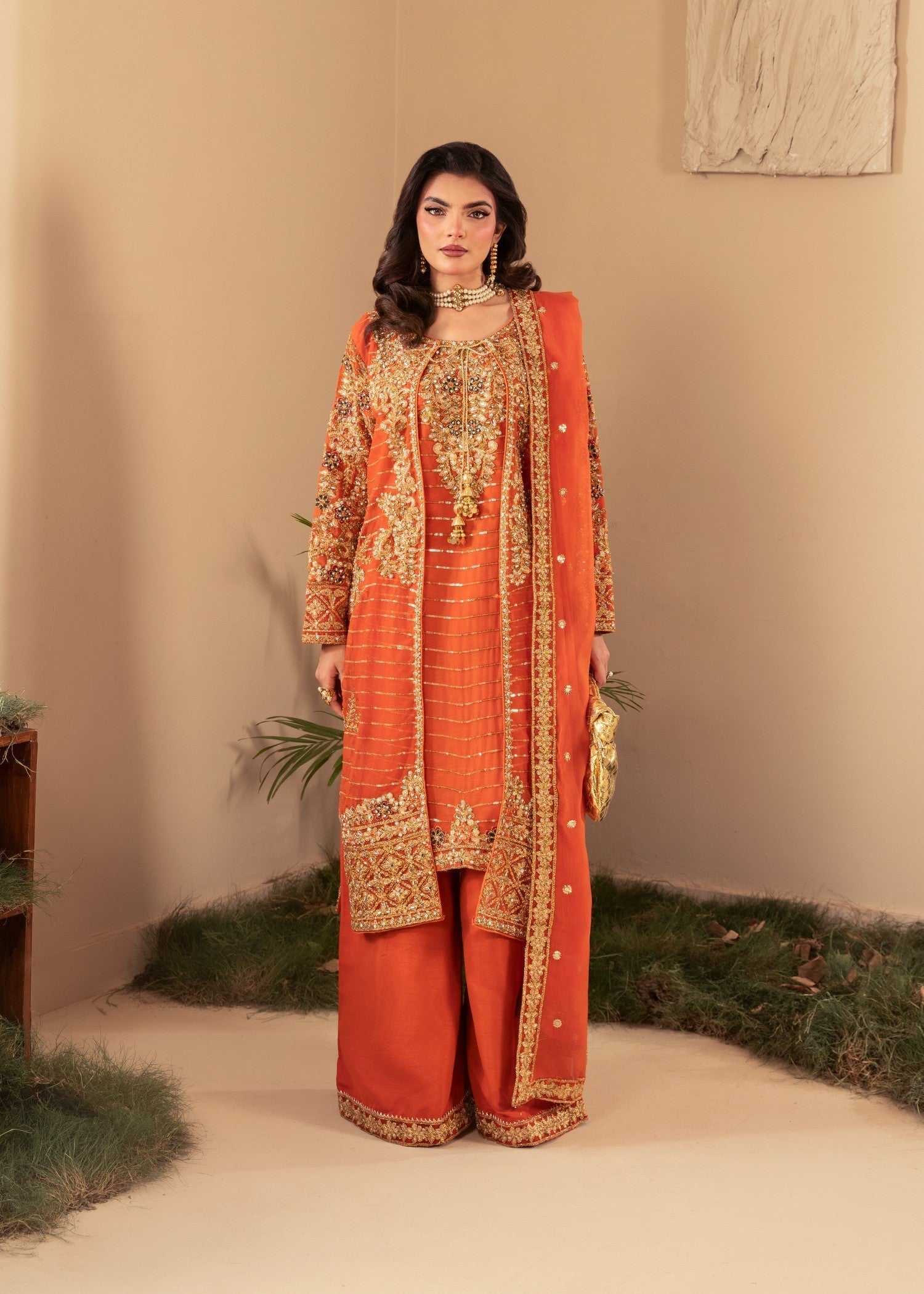Four Season Boutique ZAFRAAN RUST Women 3pcs