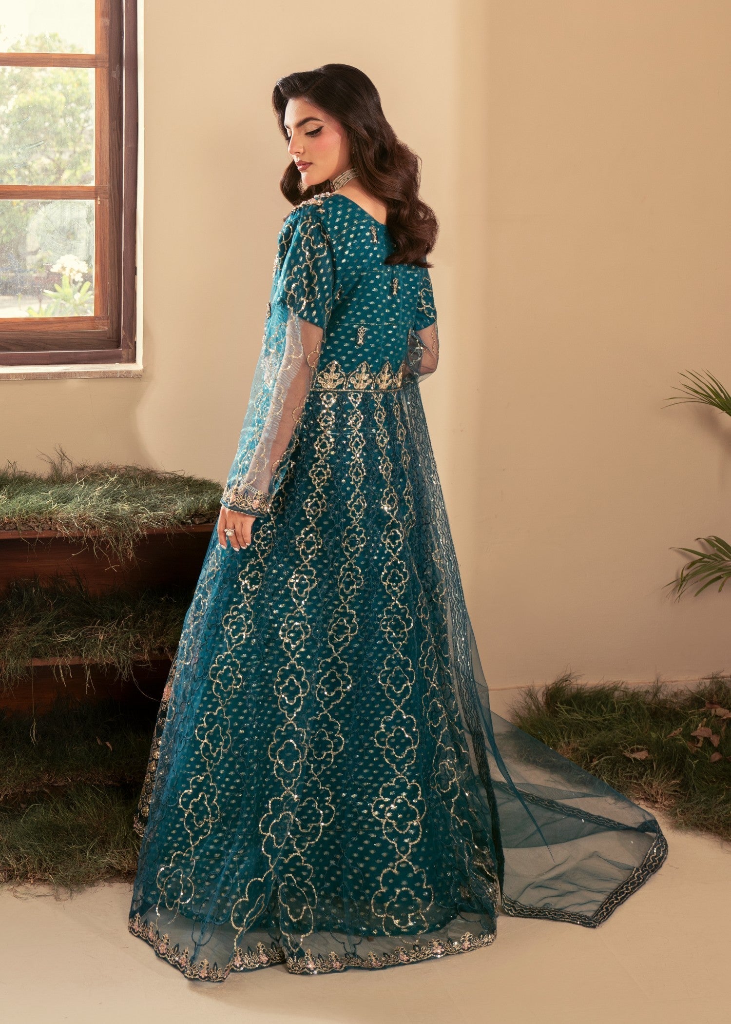 Four Season Boutique ZIRWAH TEAL BLUE Women 3pcs