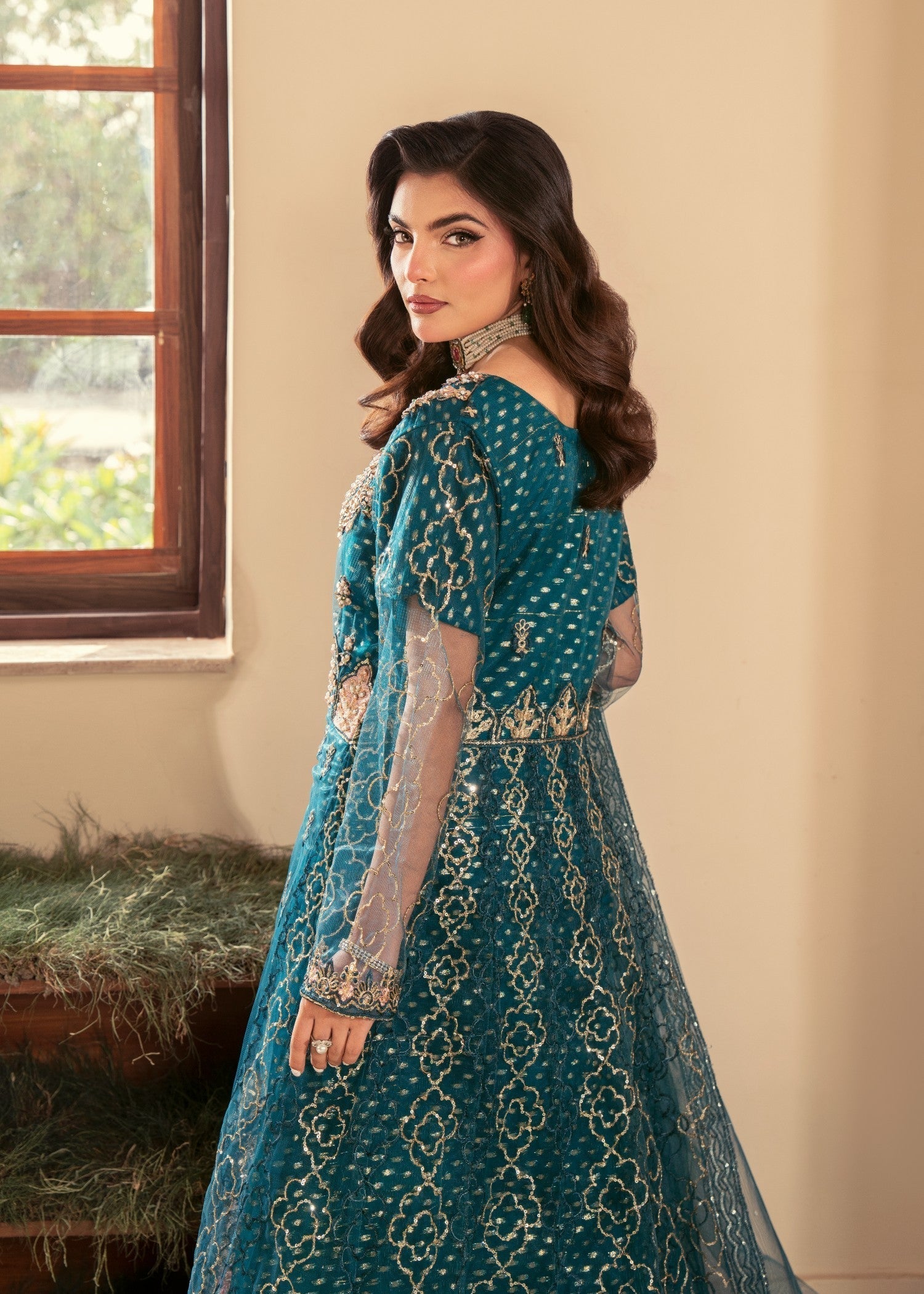 Four Season Boutique ZIRWAH TEAL BLUE Women 3pcs