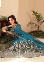 Four Season Boutique ZIRWAH TEAL BLUE Women 3pcs