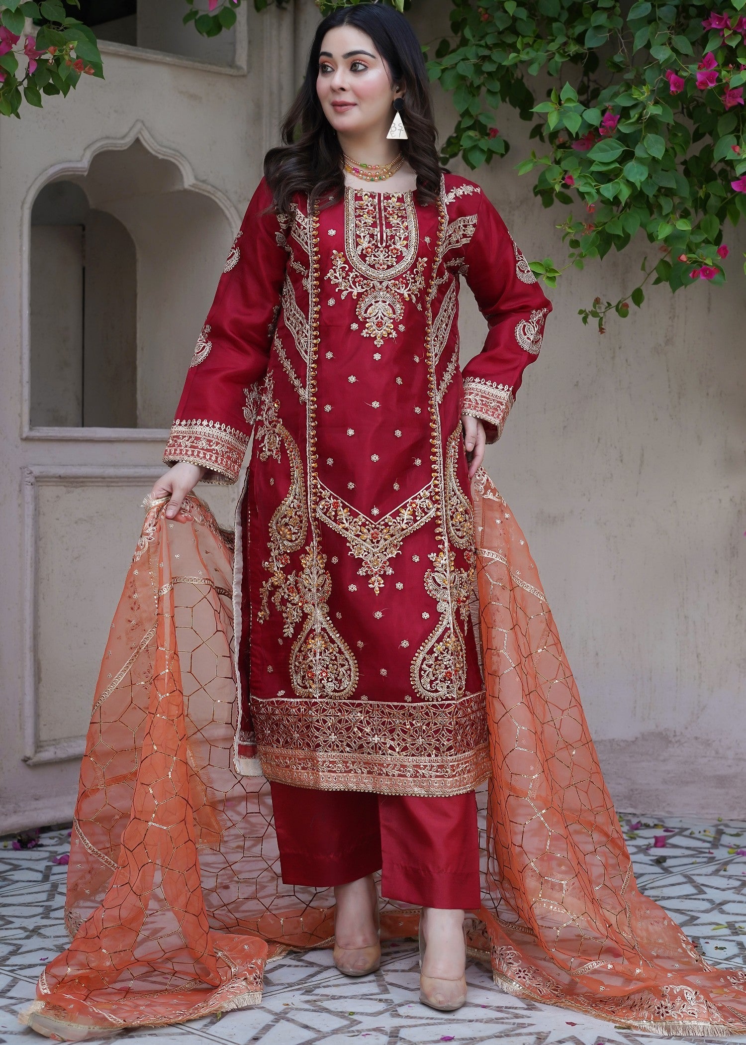 Waniya Awais WAS 19 Stitched Women 3pcs