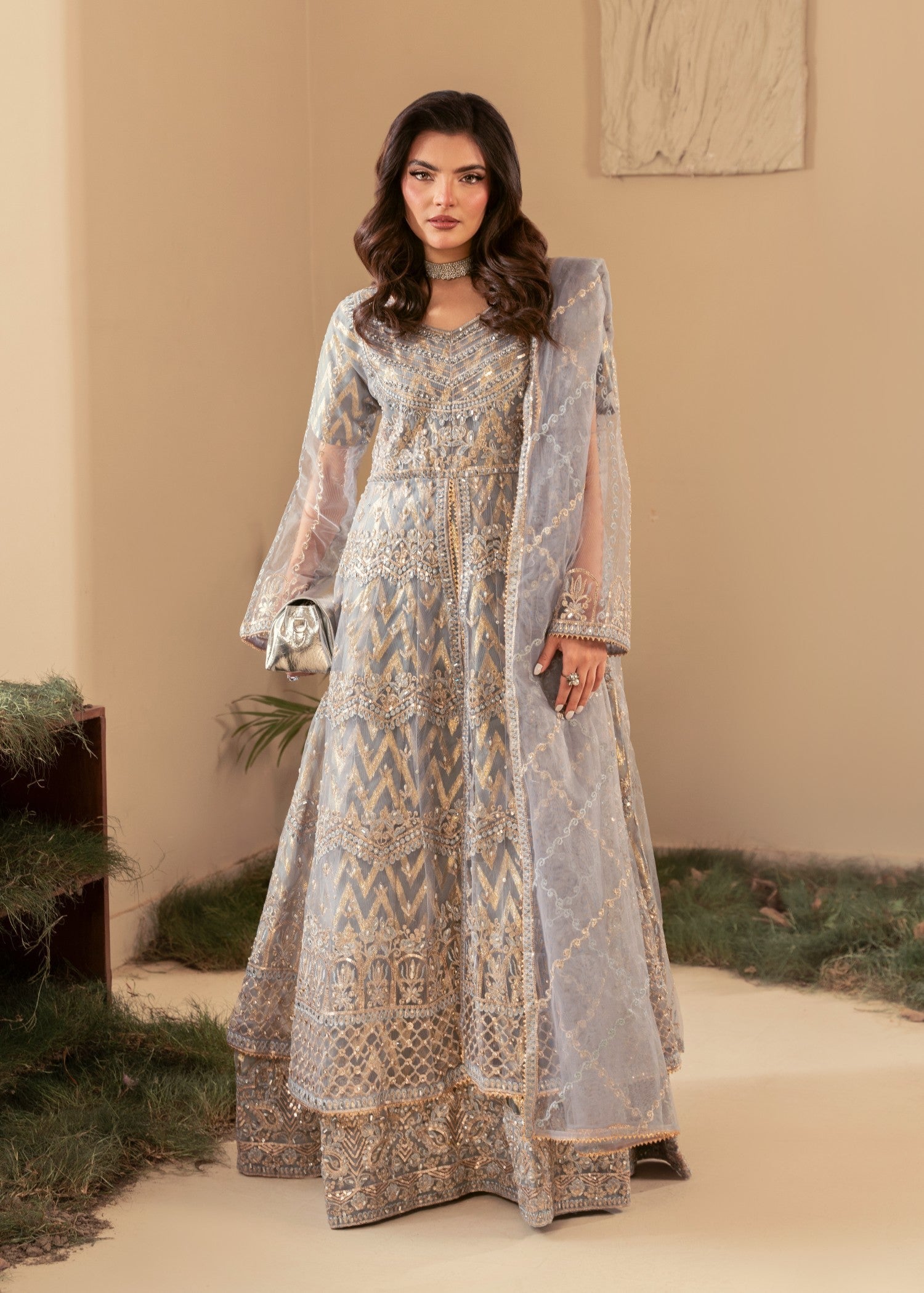 Four Season Boutique BATOOL GREY Women 3pcs