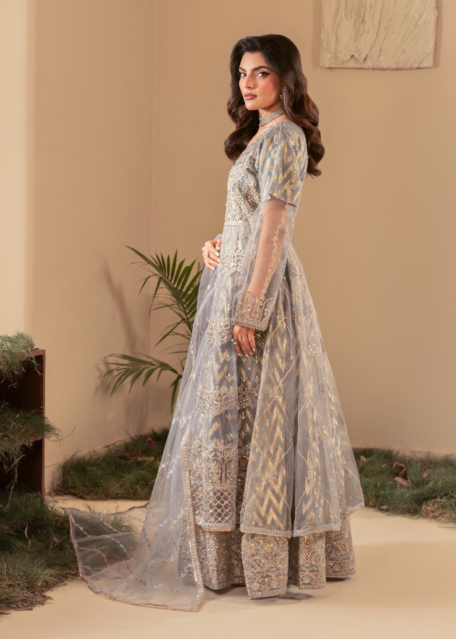Four Season Boutique BATOOL GREY Women 3pcs