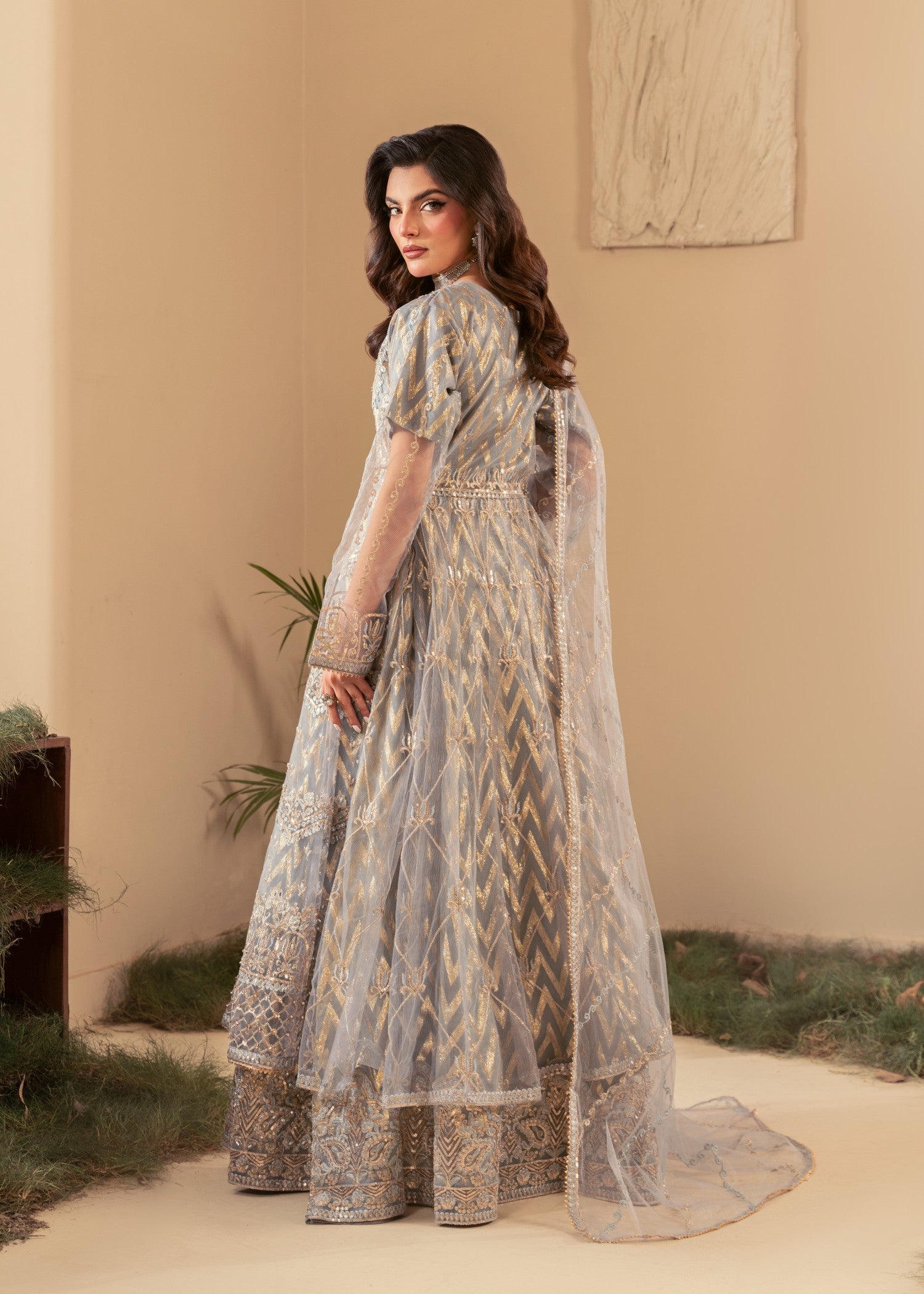 Four Season Boutique BATOOL GREY Women 3pcs