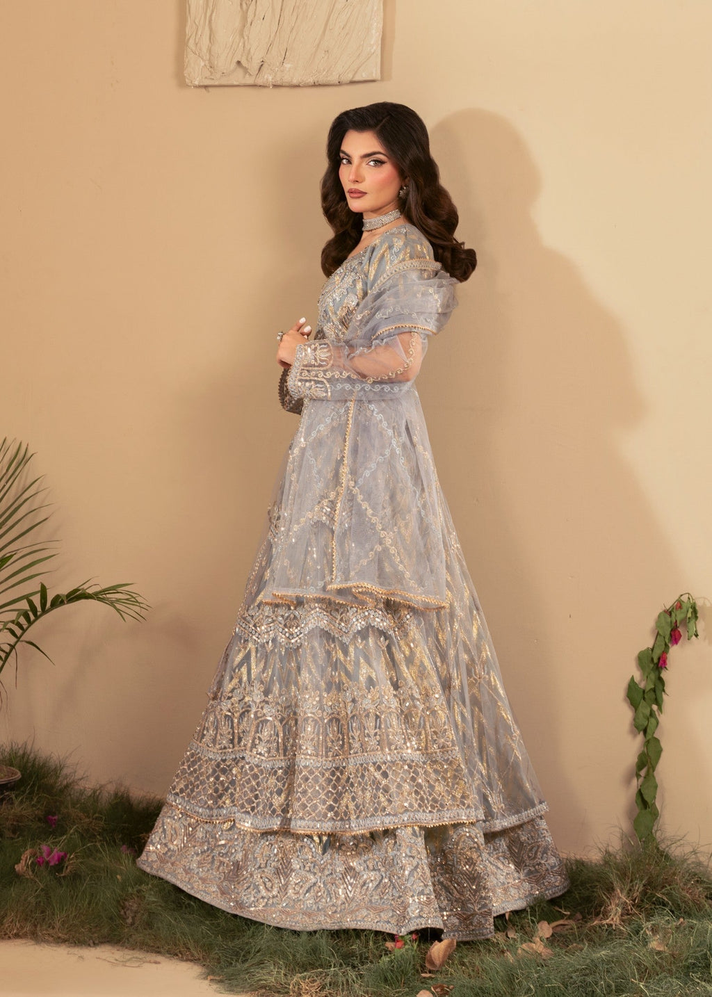 Four Season Boutique BATOOL GREY Women 3pcs