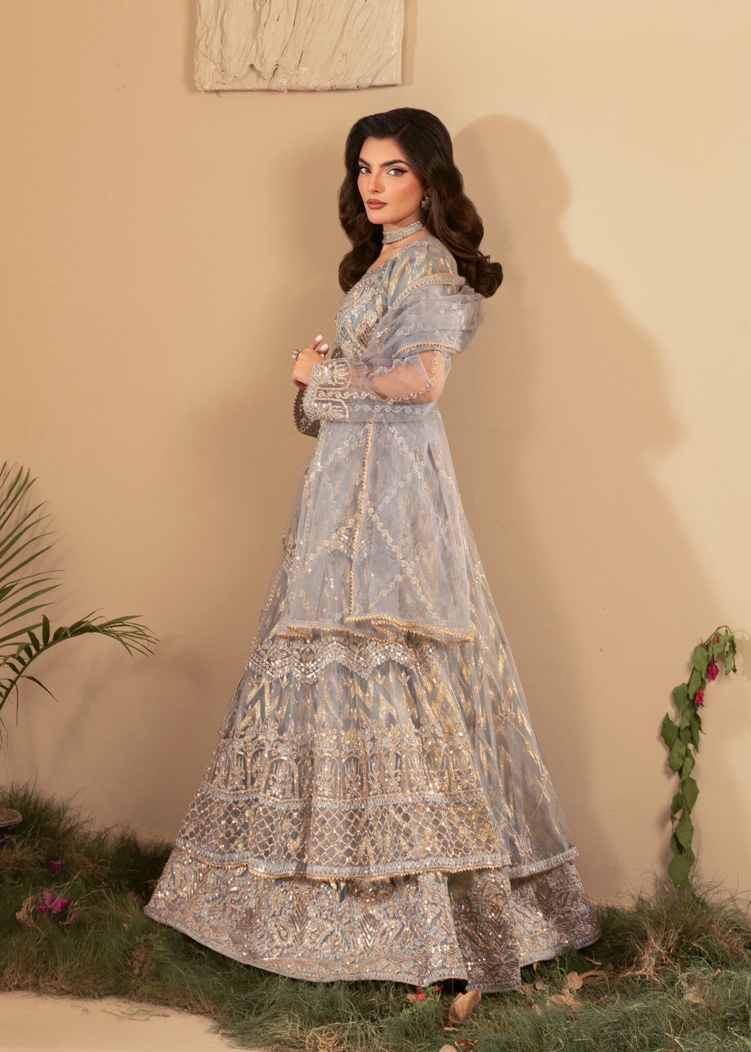 Four Season Boutique BATOOL GREY Women 3pcs