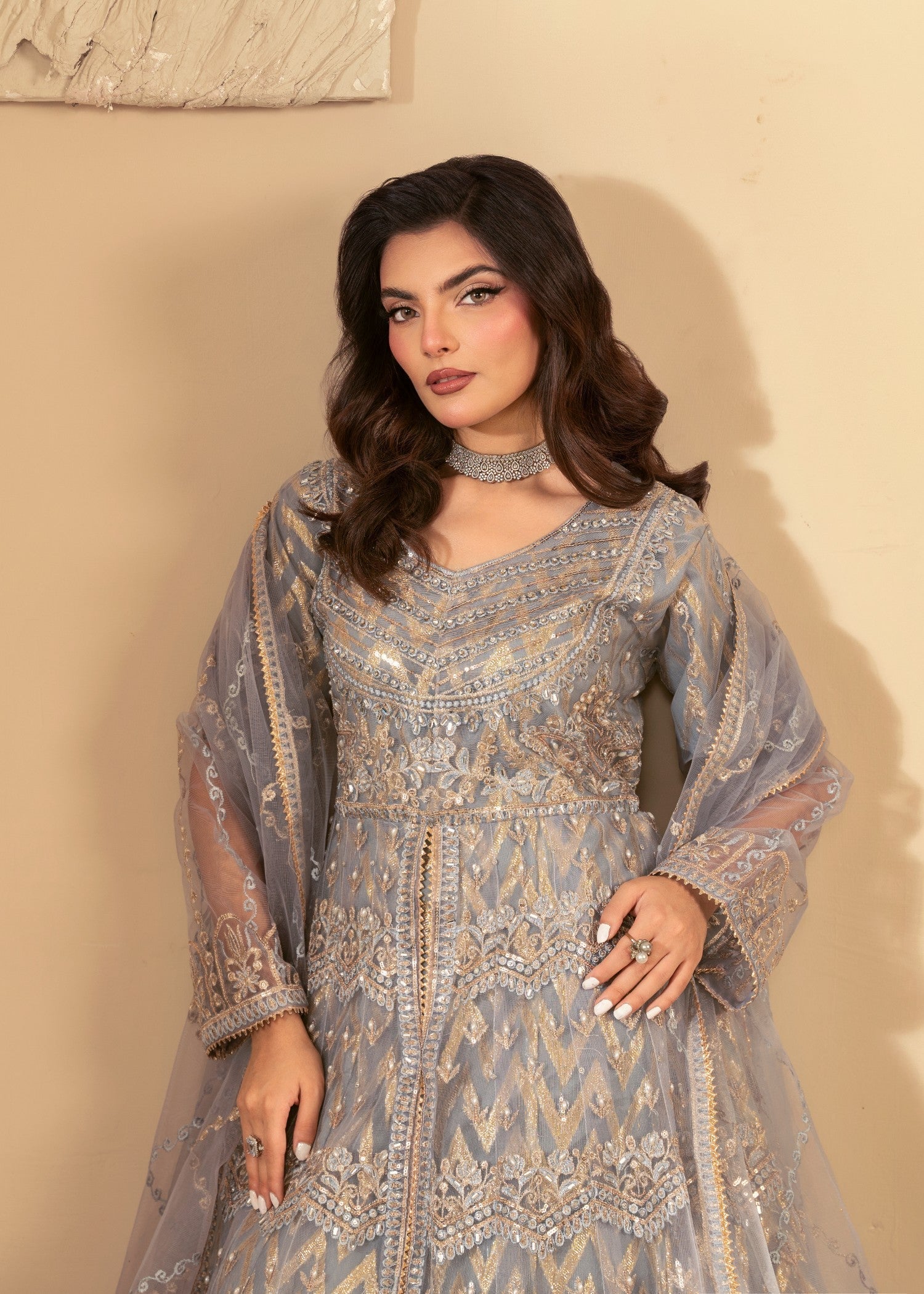 Four Season Boutique BATOOL GREY Women 3pcs