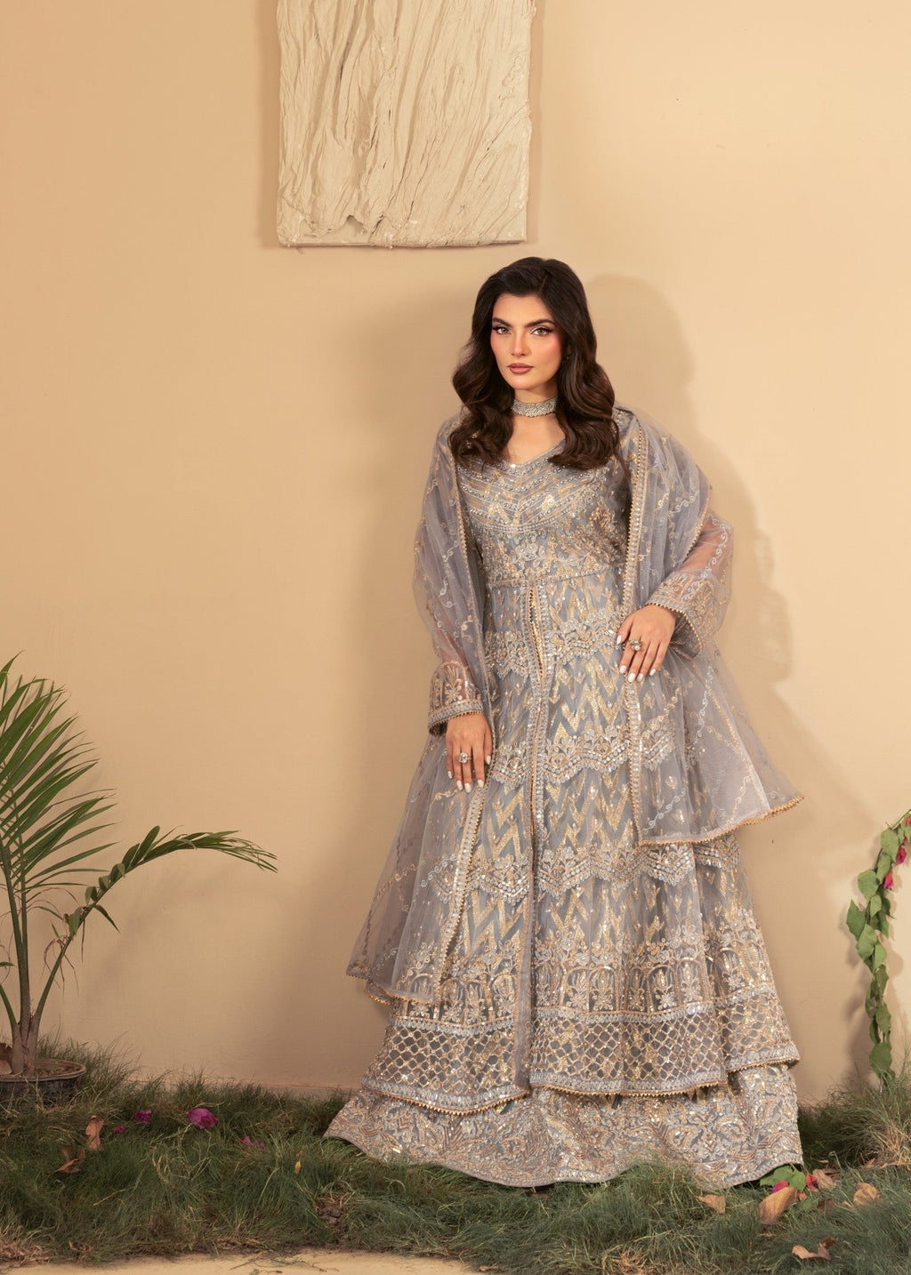 Four Season Boutique BATOOL GREY Women 3pcs