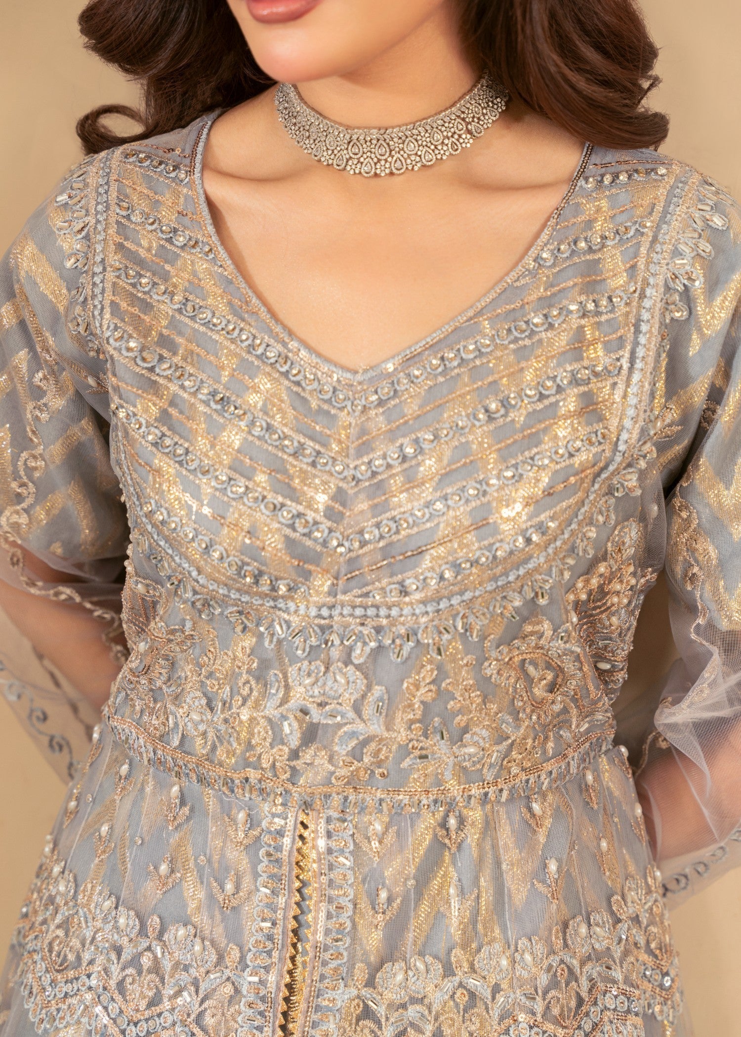 Four Season Boutique BATOOL GREY Women 3pcs