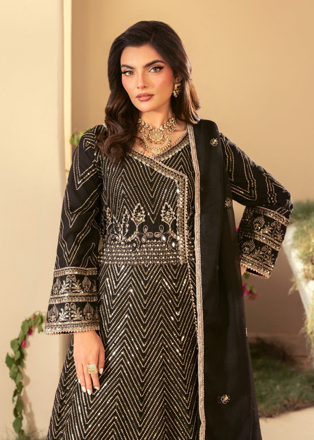 Four Season Boutique DASTAAN BLACK Women 3pcs