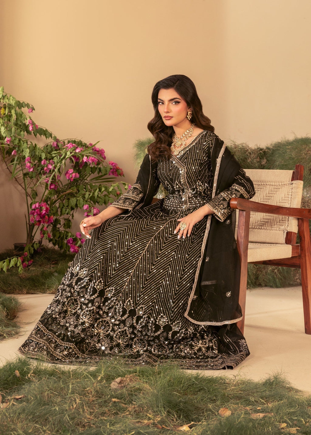 Four Season Boutique DASTAAN BLACK Women 3pcs