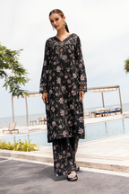 Esra Embroidered Printed Cambric MK 24 05 Women 2pcs