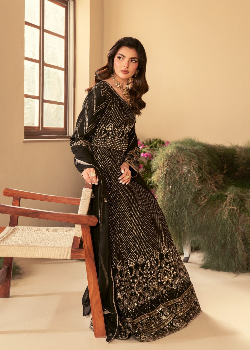 Four Season Boutique DASTAAN BLACK Women 3pcs