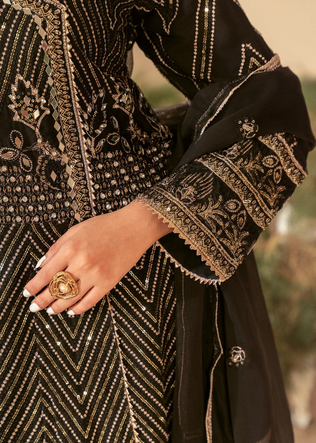 Four Season Boutique DASTAAN BLACK Women 3pcs