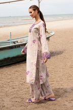 Esra Embroidered Printed Cambric MK 24 09 Women 2pcs