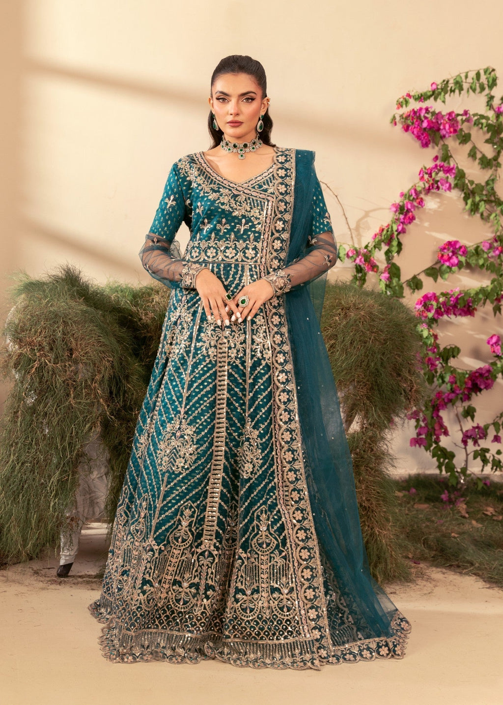 Four Season Boutique ZEBA TEAL BLUE Women 3pcs