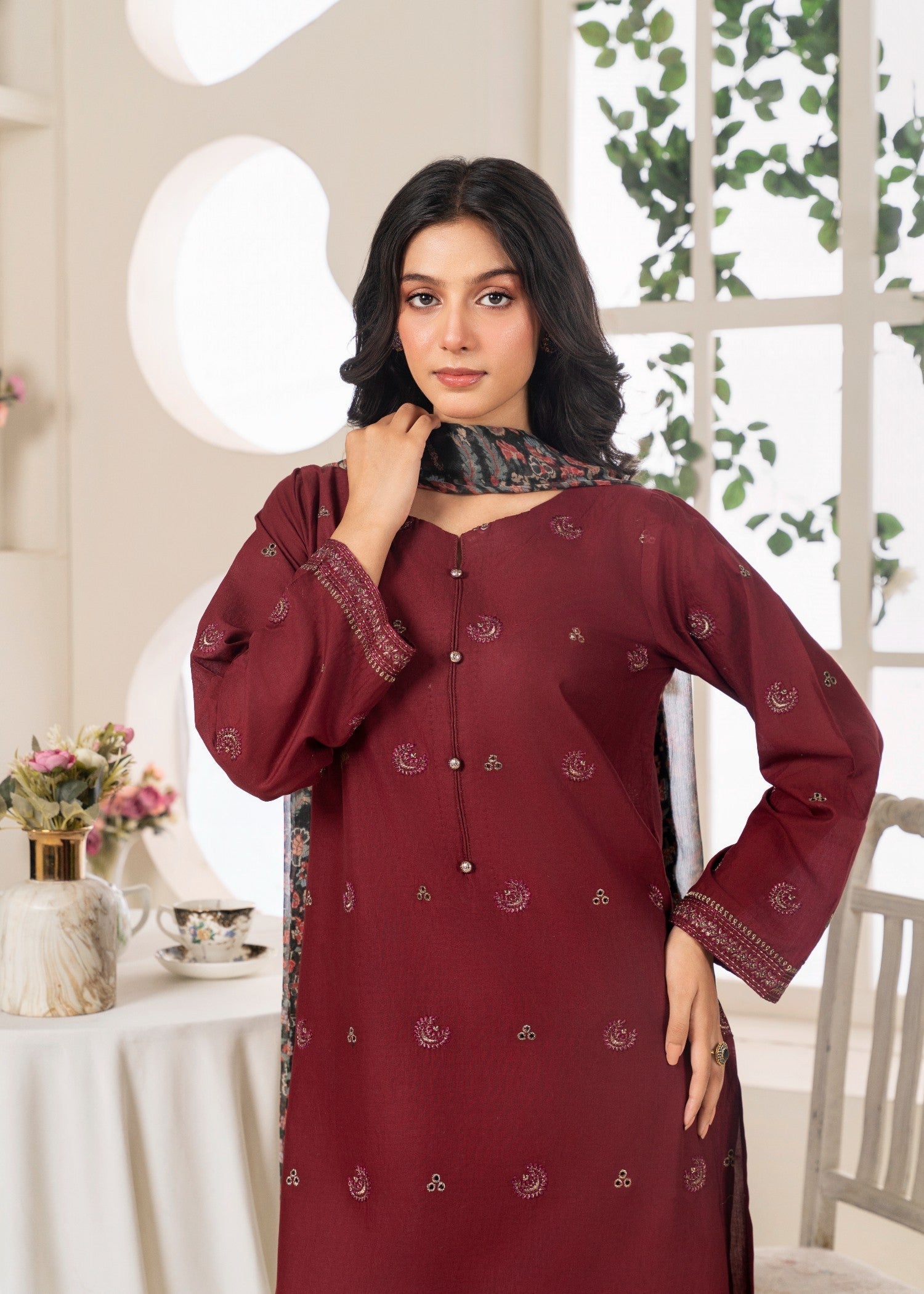 Meem Designs crimson Women 3pcs