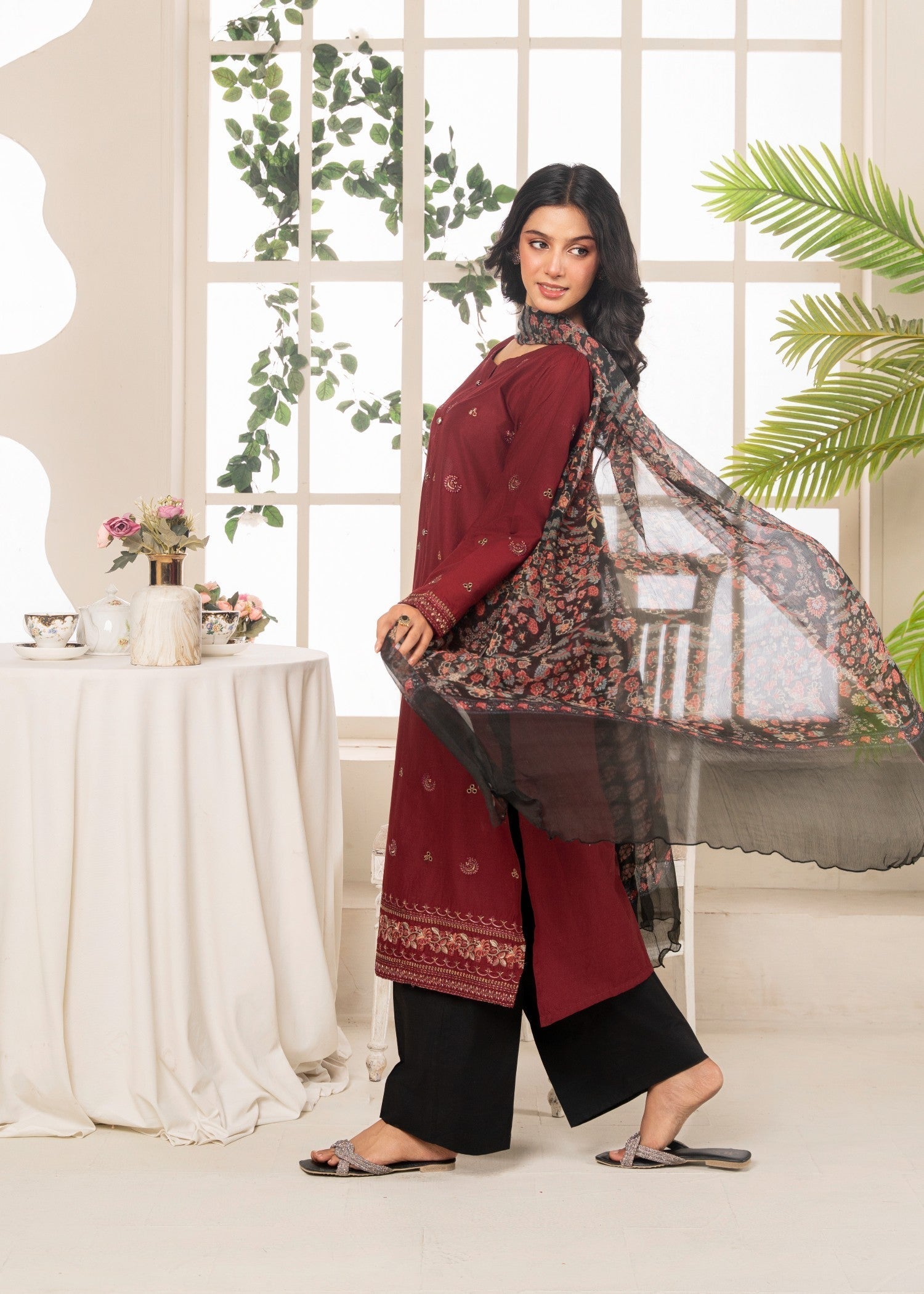 Meem Designs crimson Women 3pcs