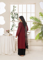 Anaya Basic BURGUNDY Women 2pcs
