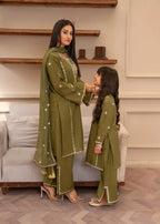 Akhrot Clothing Sabz Kali Women 3pcs