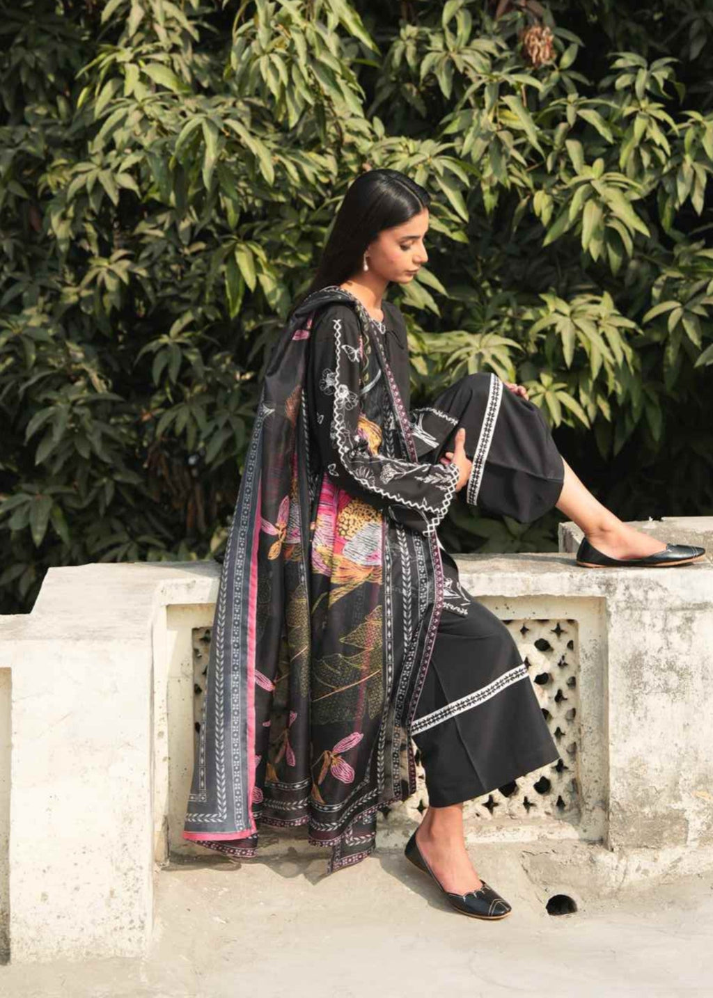 Narvan Lino Floral Print () Women 3pcs