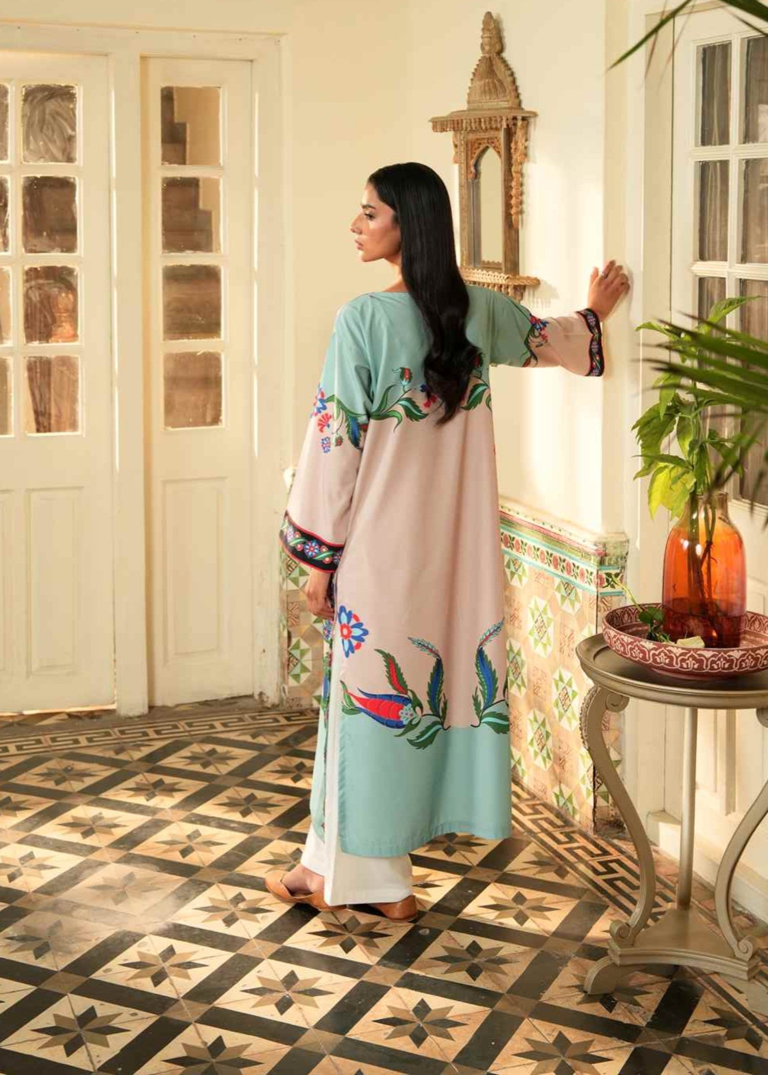 Narvan Turkish Floral Print () Women 2pcs