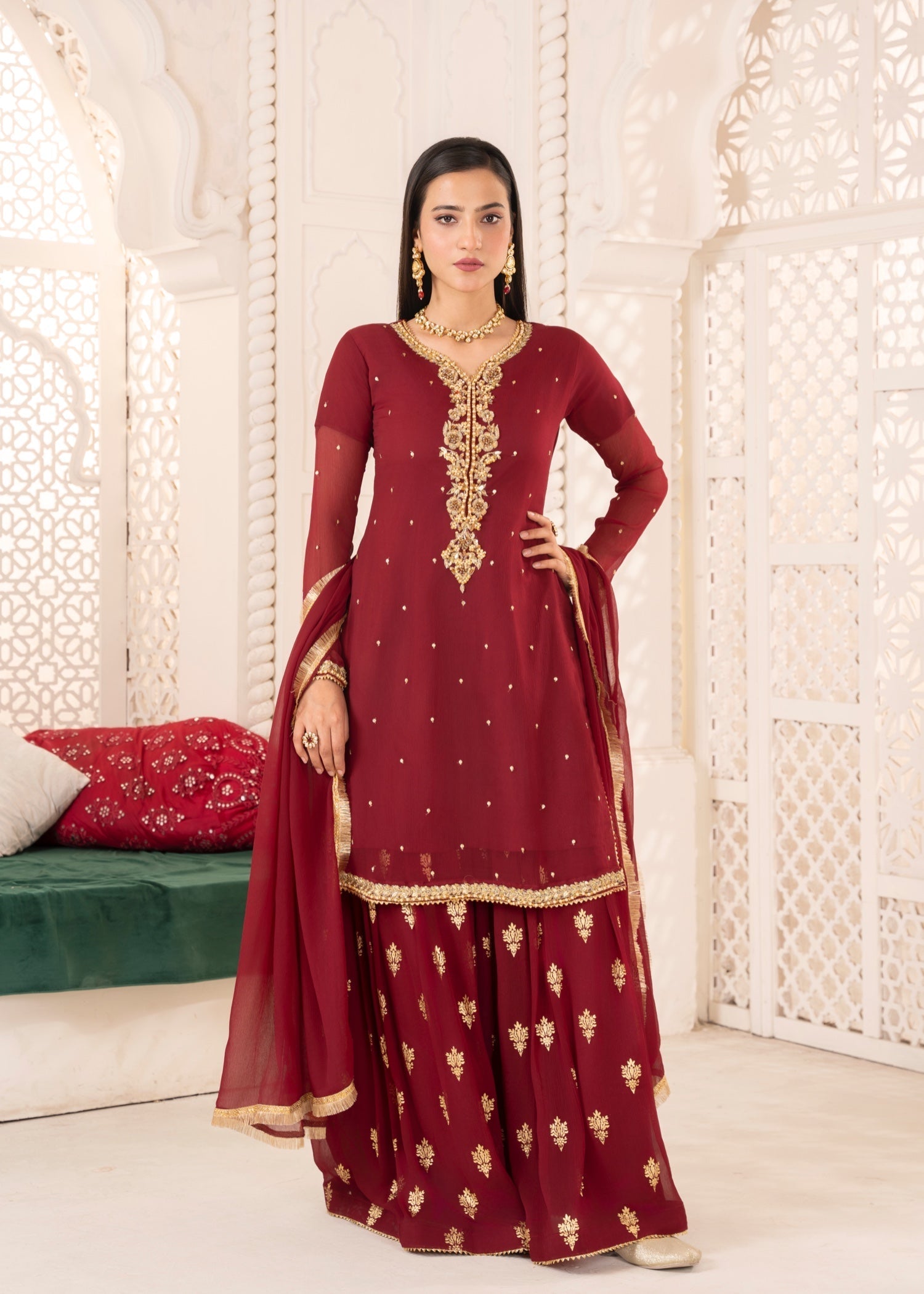 Maira Fashion shrara set Women 4pcs