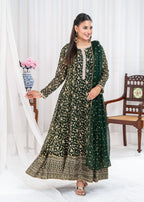 Ayesha Closet SAWARIYA BOTTLE GREEN Women 3pcs
