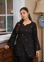 Akhrot Clothing Siyah Gulaab Women 2pcs