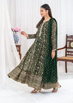 Ayesha Closet SAWARIYA BOTTLE GREEN Women 3pcs