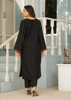 Hamna Kalim MAH JABEEN BLACK TWO PIECE Women 2pcs