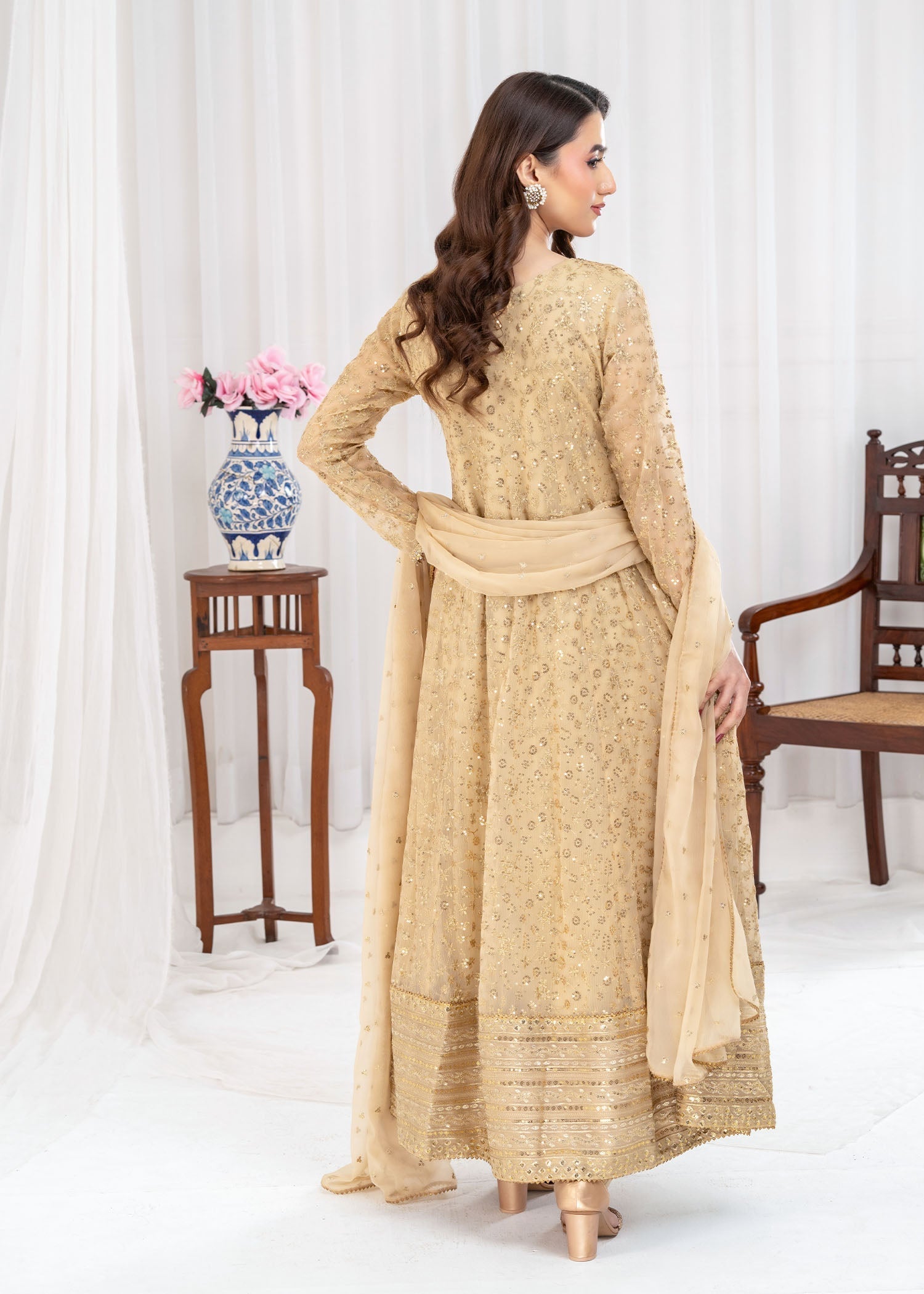 Ayesha Closet SAWARIYA FAWN Women 3pcs